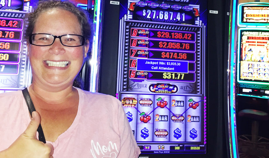 Jackpot winner, Jennifer, won $3,935.30 at Finger Lakes Gaming and Racetrack