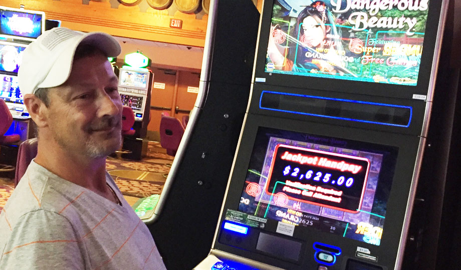 Jackpot winner, John, won $2,625 at Finger Lakes Gaming and Racetrack