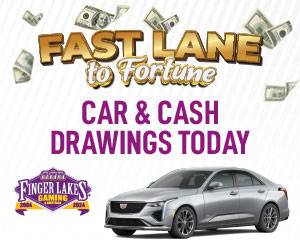 Fast Lane to Fortune Car and Cash Drawings Today