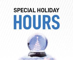 Special Holiday Hours