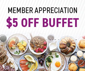 Member Appreciation $5 Off Buffet