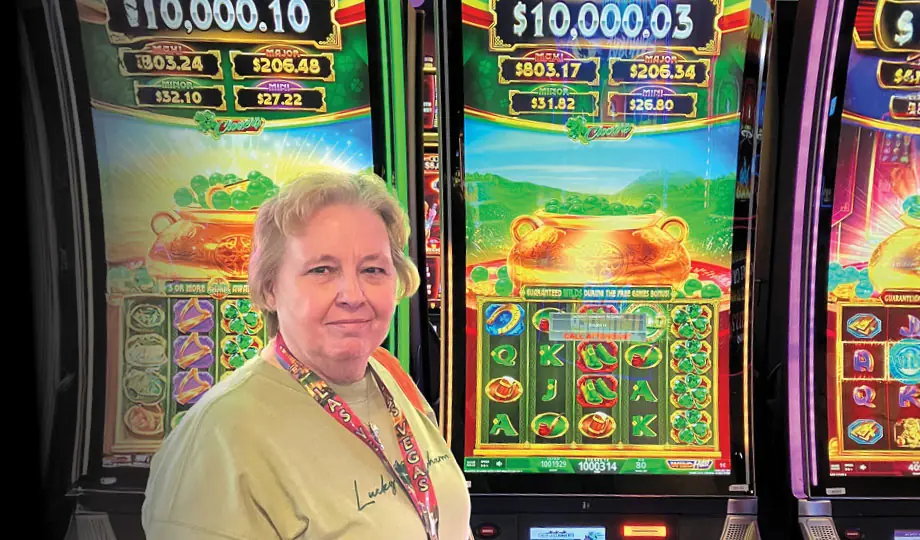 Patricia from Geneseo won $10,003 on 4 Leaf Clovers.