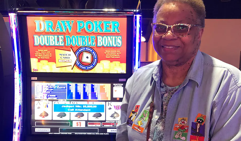 Claudette from Rochester - $5,000 - Draw Poker Double Double Bonus
