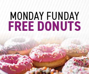 Monday Funday Free Donuts